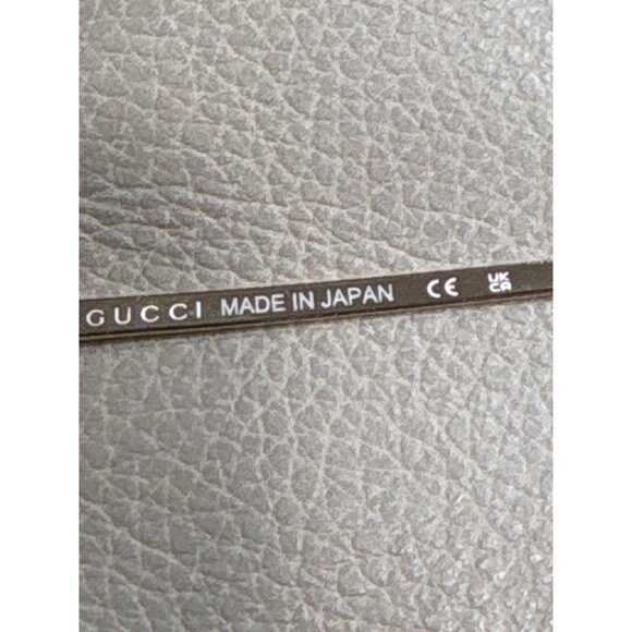 Gucci GG Upside Down Rectangular Sunglasses in Gold New Womens Sunnies - Picture 10 of 16